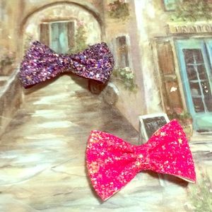 Buy the awesome pink bow and the purple bow!!